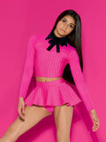 All That Pink - Peplum Skirt