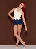 Little Sparrow - Denim Ruffle Trunk