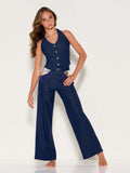 Little Sparrow - Denim Fringe Pant