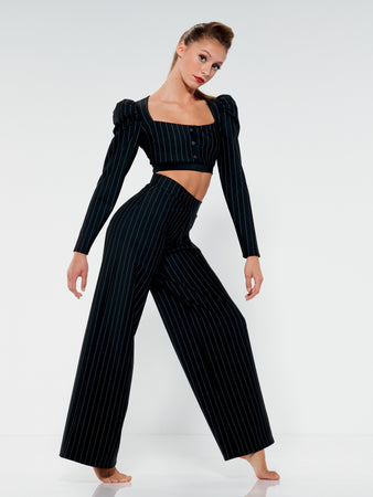 【HI FI FNK】(W) Dance Striped Bootscut Pants Kelle_3530_K22_72a89702-4222-