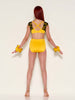 In Full Bloom - Lycra Ruffle Gloves